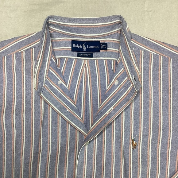 Ralph Lauren Men's Multicolor Striped Button Down Shirt - Picture 3 of 9